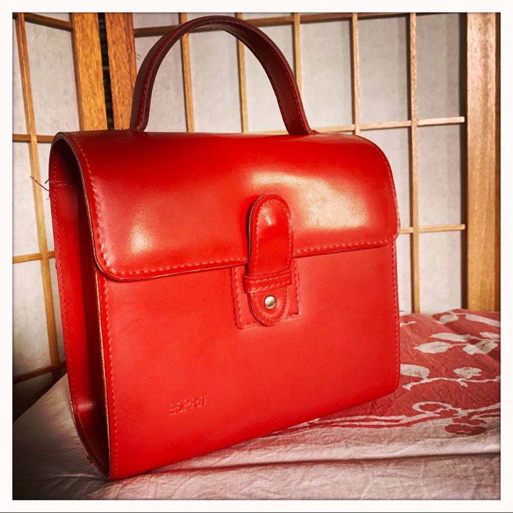 Vintage 90’s ESPRIT brand Red Leather Purse.